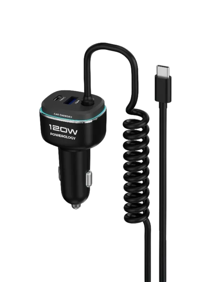 Powerology 120W Fast Car Charger