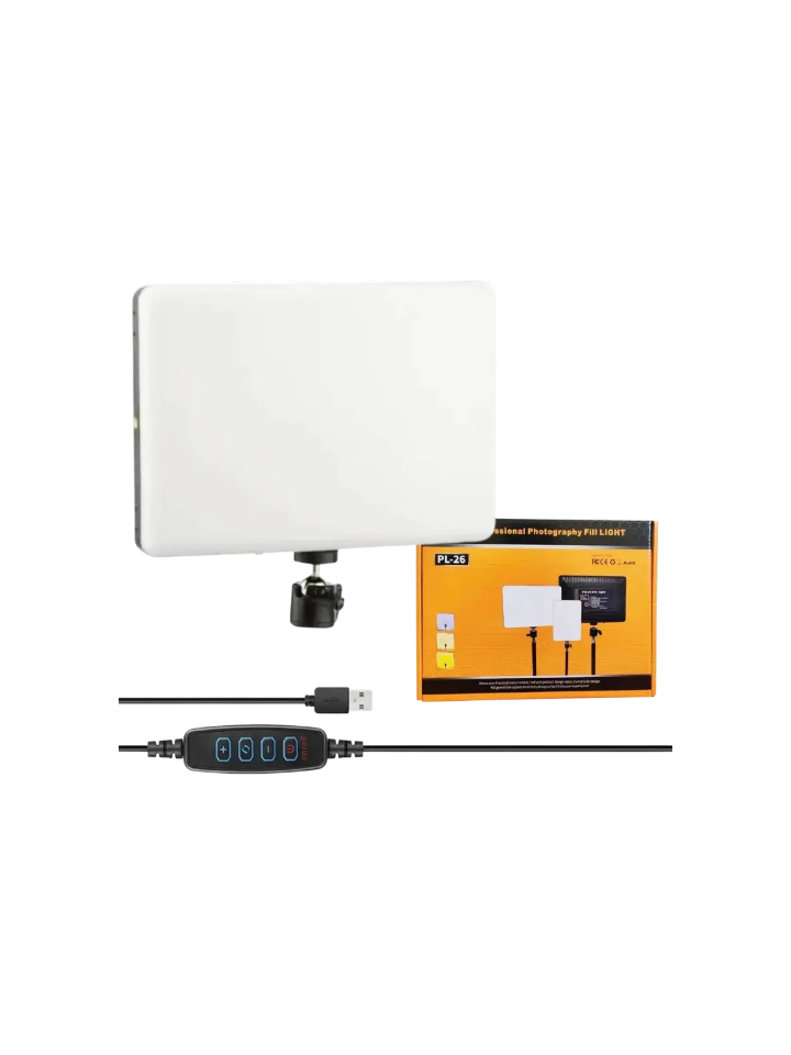 PL-26 LED Photography Fill Light – 10″ Touch Screen USB Ring Light