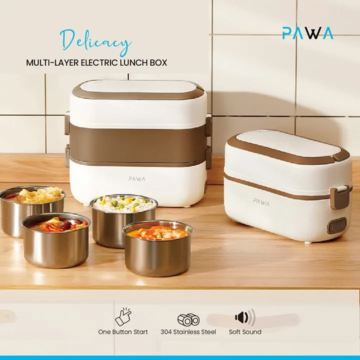 PAWA Delicacy Double Layer Electric Lunch Box 2L - Image 2