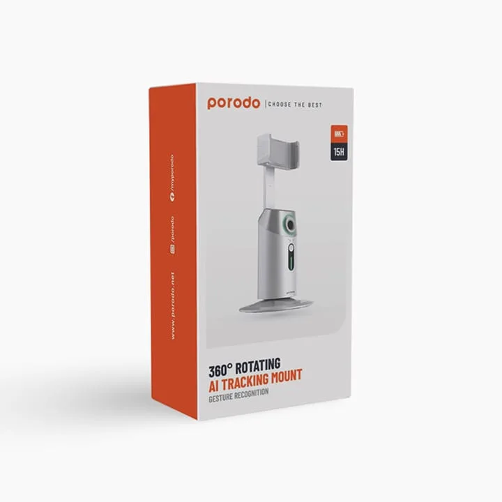 PORODO Gimbal with AI Face tracking Gesture Recognition with Remote Controller - Image 2