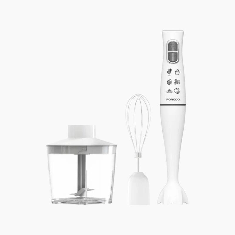 Porodo Lifestyle Powerful Hand Blender Food Chopper & Whisker