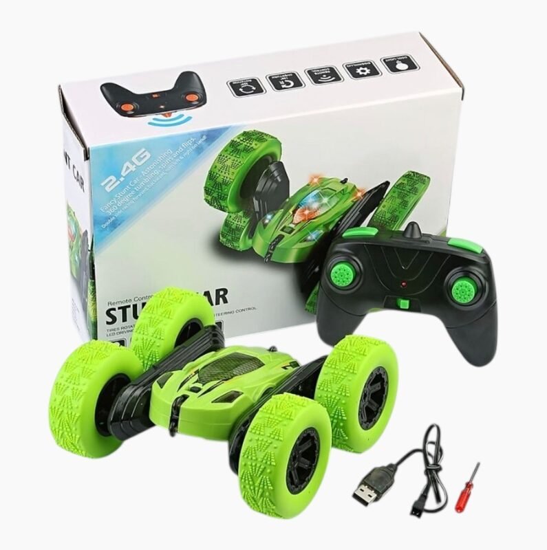 RC Stunt Car Tumbling Drift Crawler Vehicle 360 Flips Double Sided Rotating Tumbling