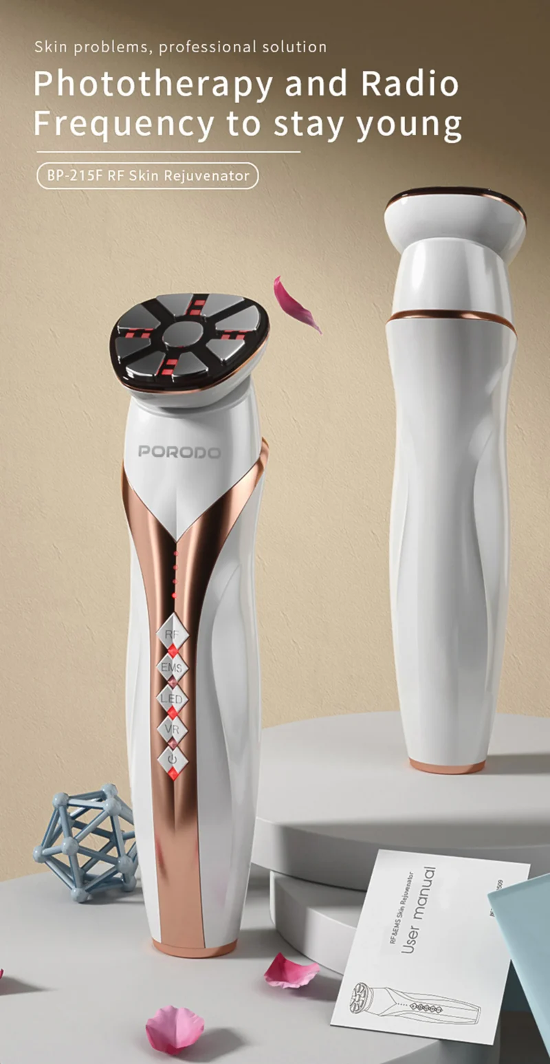Porodo Lifestyle RF & EMS Vibration Light Therapy Device - Image 3