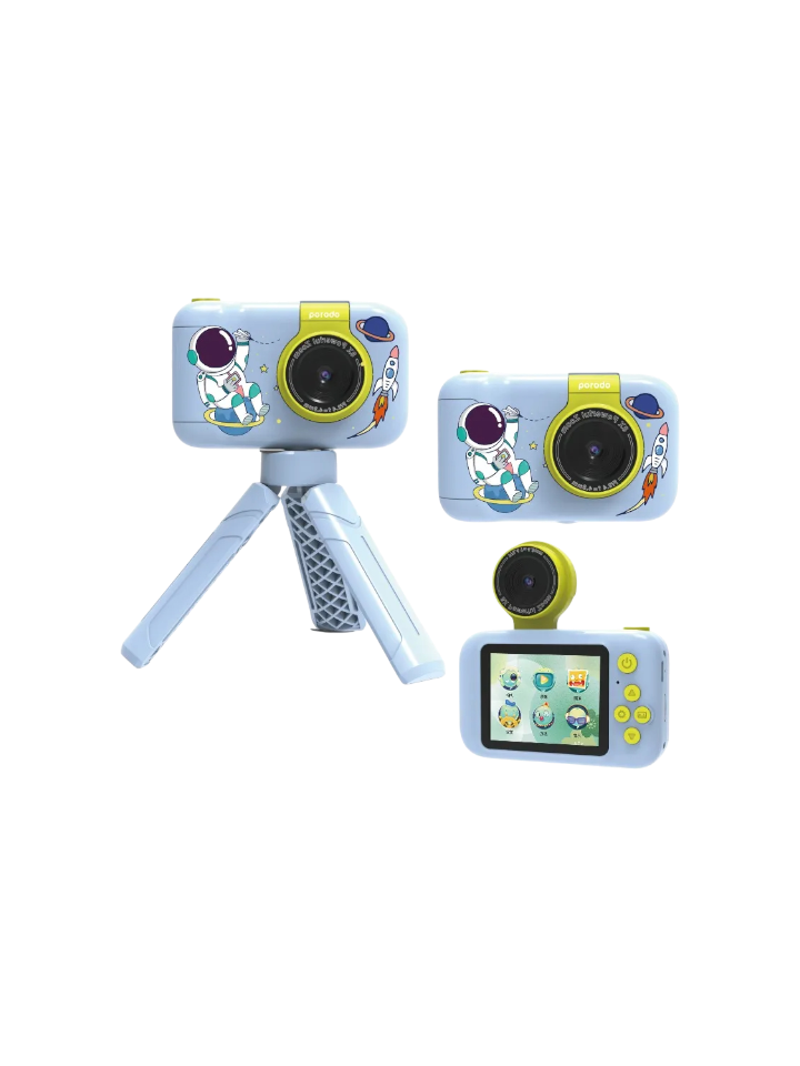 Porodo Lifestyle Kids Flip Digital Camera with Tripod Stand