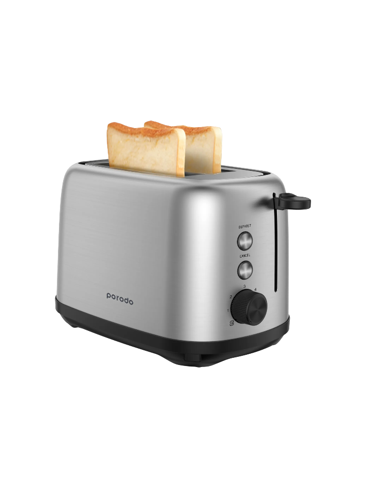 Porodo Lifestyle 750W Toaster – Golden Brown Toaster with Defrost & Reheat Functions