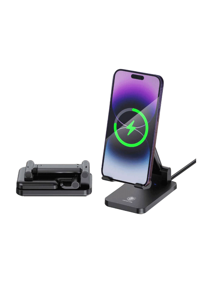 Green Lion Foldable Wireless Charging Stand (15W Power Output)