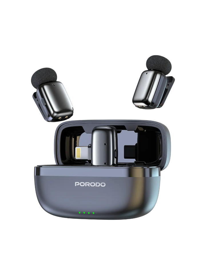 Porodo Wireless Lavalier Microphones