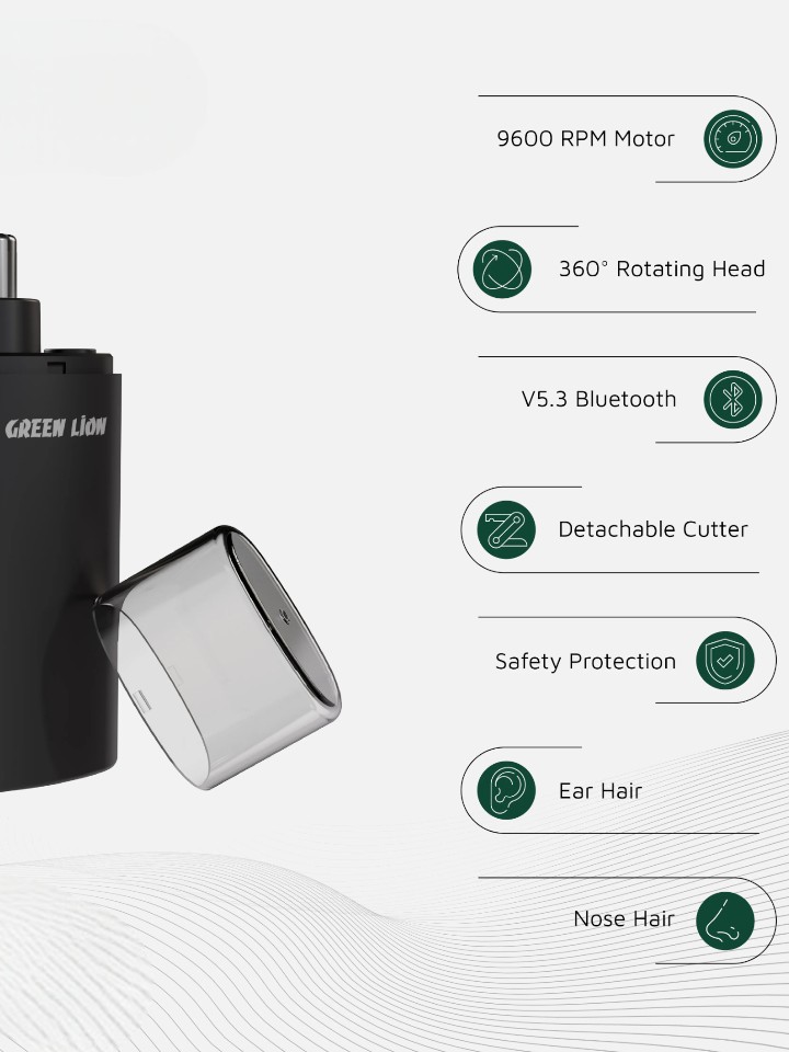 Green Lion Nose Pro Trimmer with 360 Degree Rotating Head