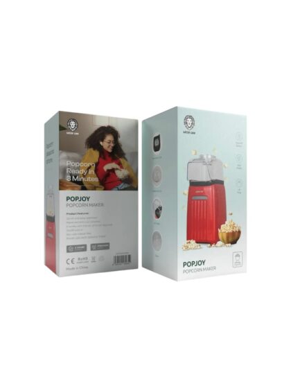 Green Lion Popjoy Popcorn Maker 1200W White with Measuring Cup
