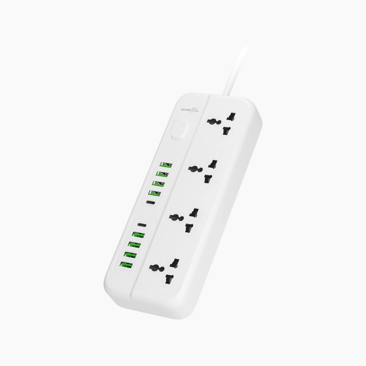 Porodo Blue 4 Universal Sockets Power Strip