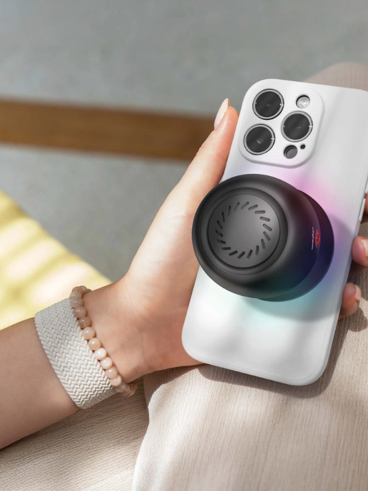 Porodo Soundtec Snap Vibe Magnetic RGB Mini Speaker IPX6 Waterproof