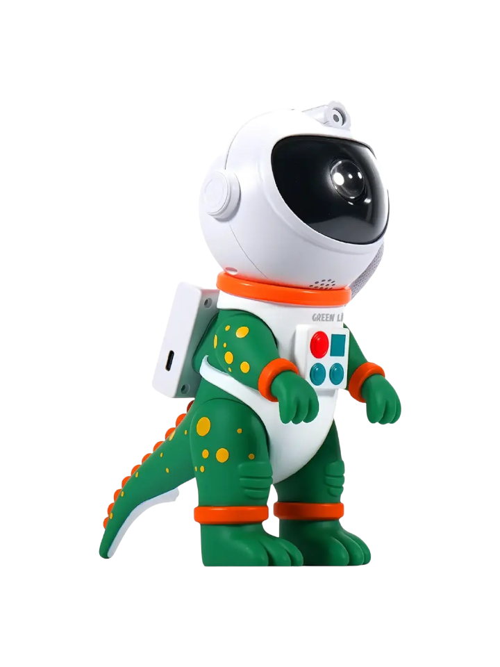 Green Lion Astronaut Night Light Projector