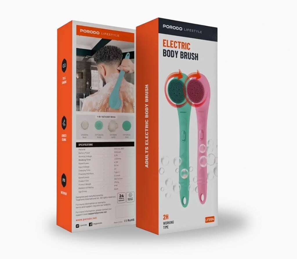 PORODO Lifestyle Electric Body Brush