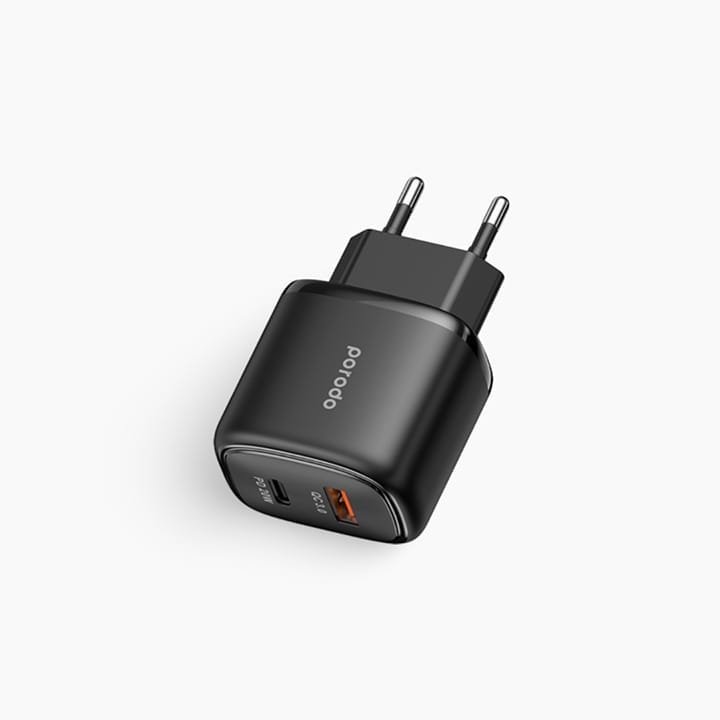 PORODO Dual Output USB-C PD And USB-A QC Quick Charger EU