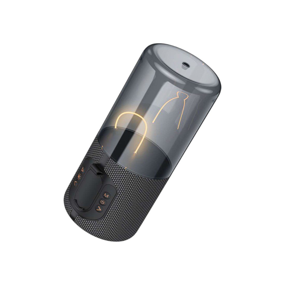 BS64 Rocker BT speaker "Dimensions: 85 * 85 * 190 mm; Weight: 375 g 2. Bluetooth 5.4; Chip: JELI JL6965E 3. Battery capacity: 1200 mAh; Charging: 2-3 hours 4. Usage time: 3 hours 5. Speaker unit: 45 mm; Power: 5 W 6. Supports Bluetooth, FM, TF, TWS and other modes"