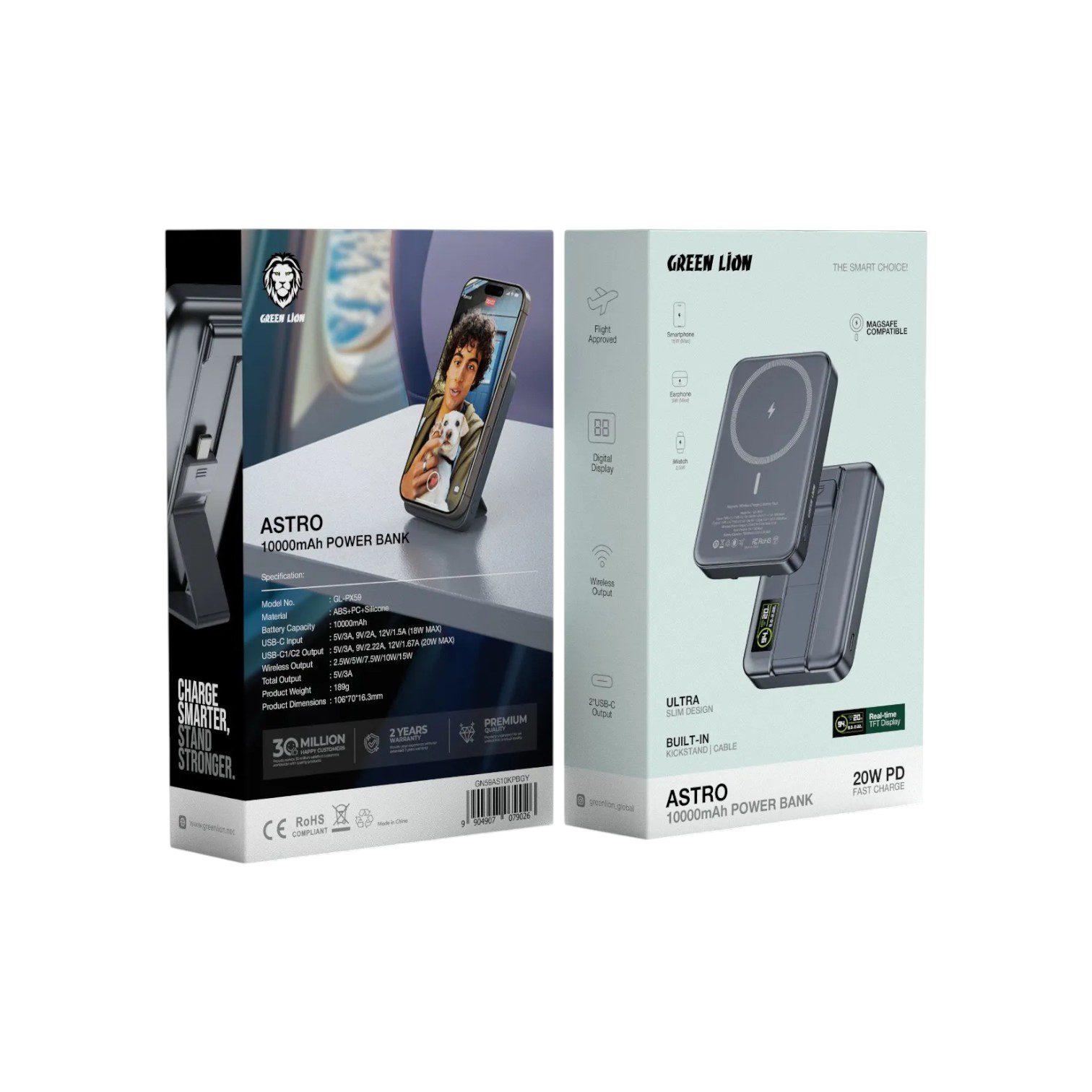 Green Lion Astro 3-In-1 Power Bank - 10000mAh