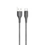 Green Lion USB-A To USB-C Metal Spring Hose Cable - Silver