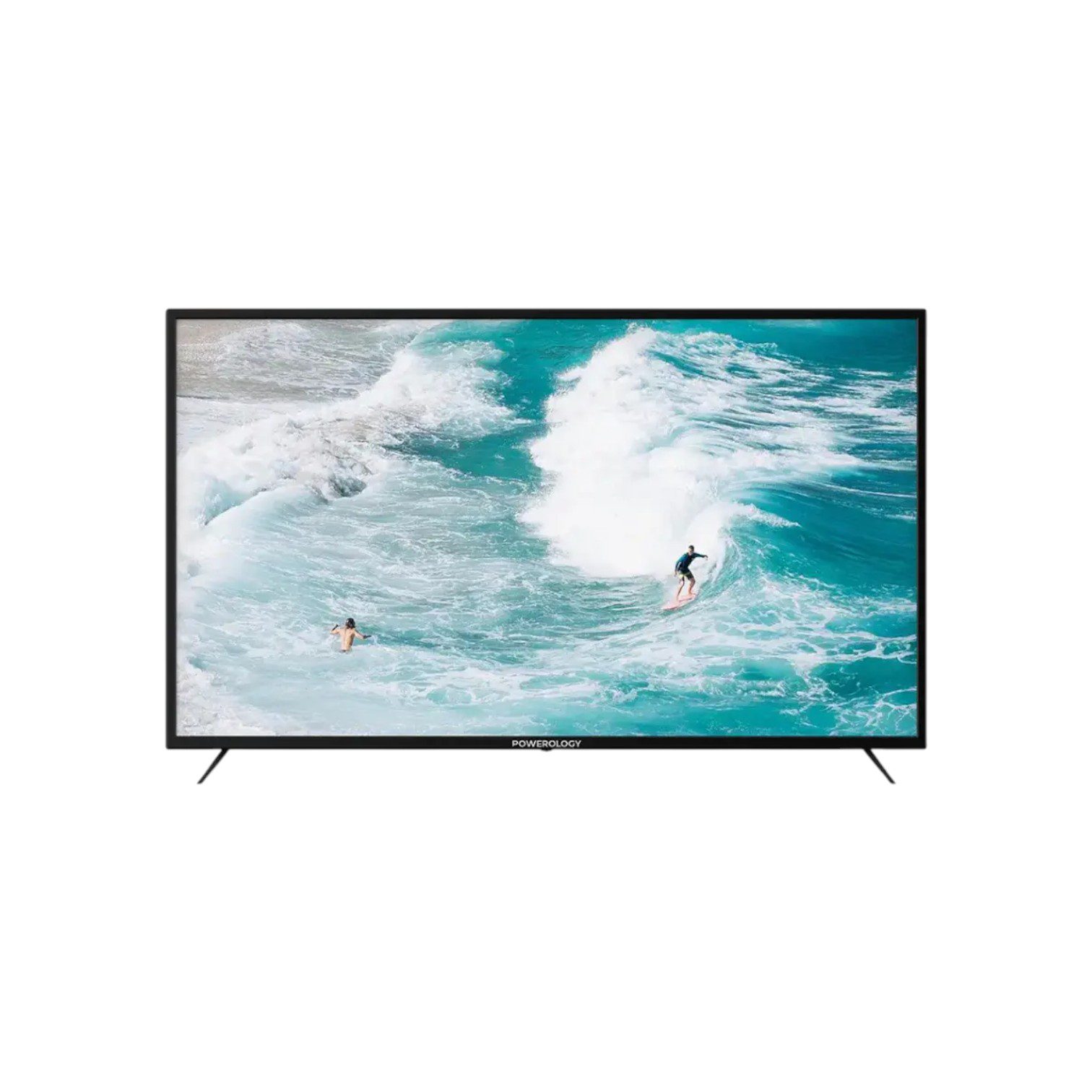 Powerology 55 inch smart TV, break proof smart TV, Android TV 55 inch, 4K Android Smart TV, tempered glass TV, ultra thin bezel TV, Powerology Android TV