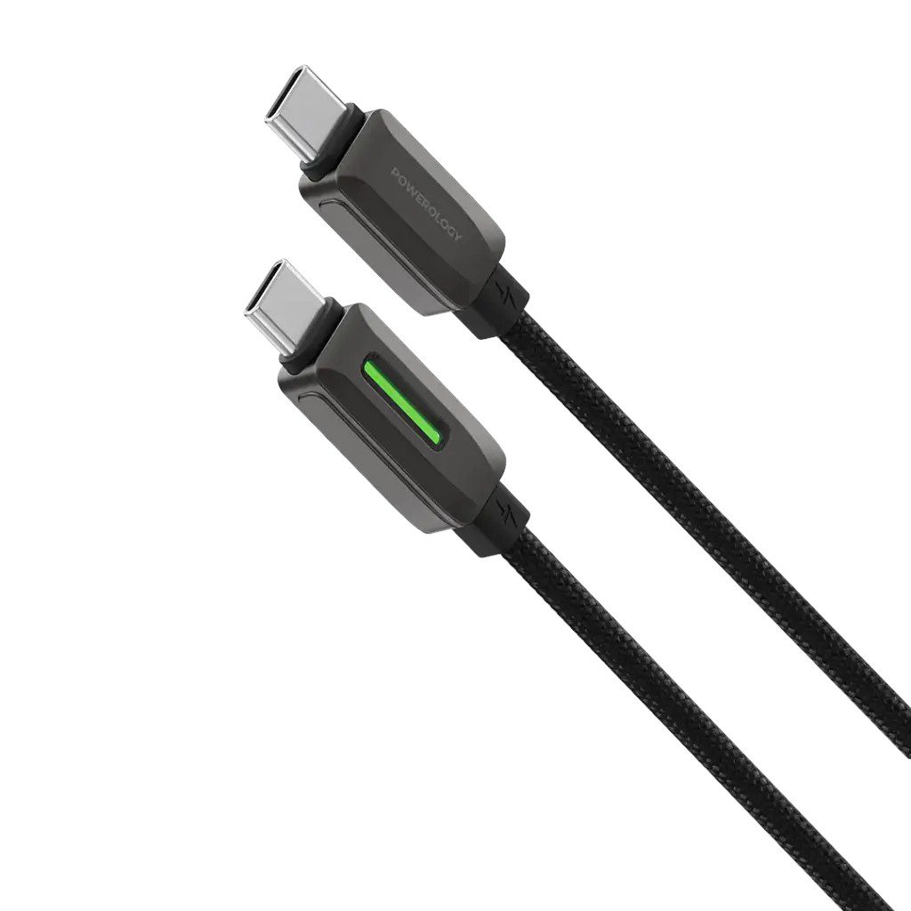 Powerology 60W Braided USB-C to USB-C Cable