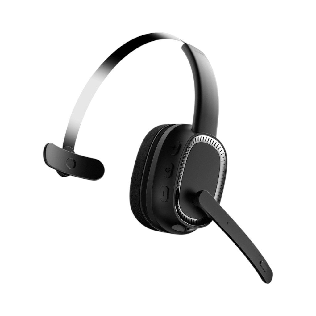PD-MHDMP-BK (1) Boost your productivity with Porodo ENC Wireless Work Headphones. Featuring a noise-cancelling microphone, mute button, and 15 hours of battery life, these Bluetooth 5.2 headphones are the perfect choice for professional calls and focused work.