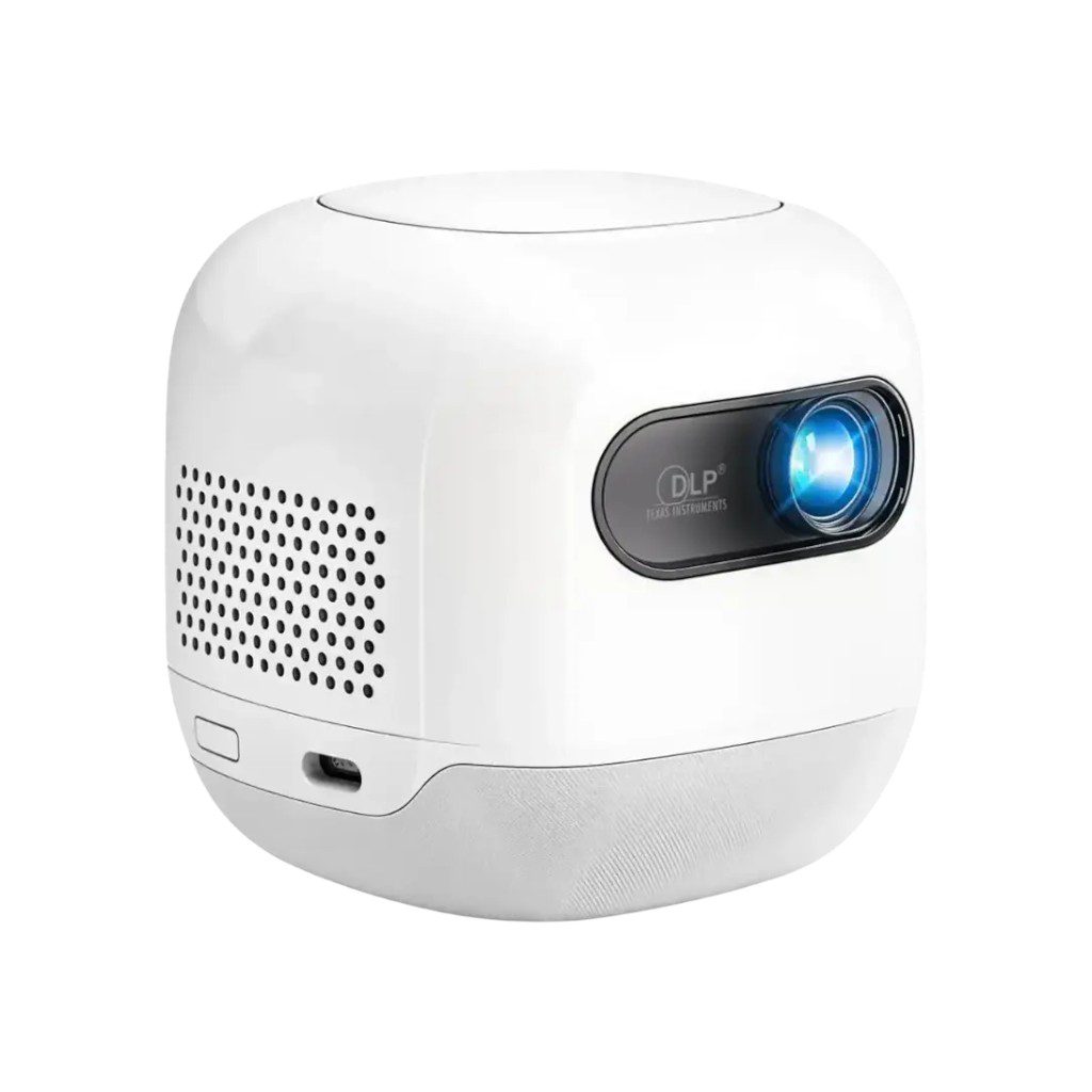 Powerology portable projector, Mini Beam projector, Android projector 720P, DLP portable projector, Wi-Fi 6 projector, battery powered projector, mini smart projector