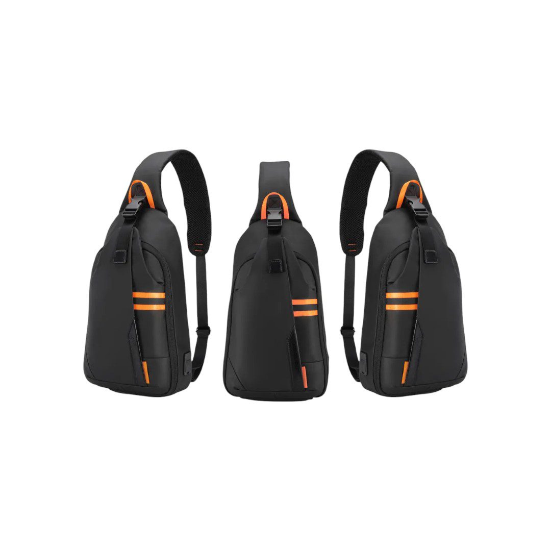 Porodo Gaming Water-Resistant PU Sling Bag With USB-C Port