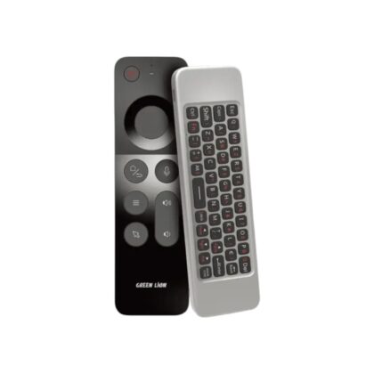One remote to rule them all! 📺 Green Lion 4-in-1 Wireless Remote: Air Mouse, Keyboard, and Voice Control with 20-day battery life. The ultimate Smart TV accessory in Lebanon. Shop now!