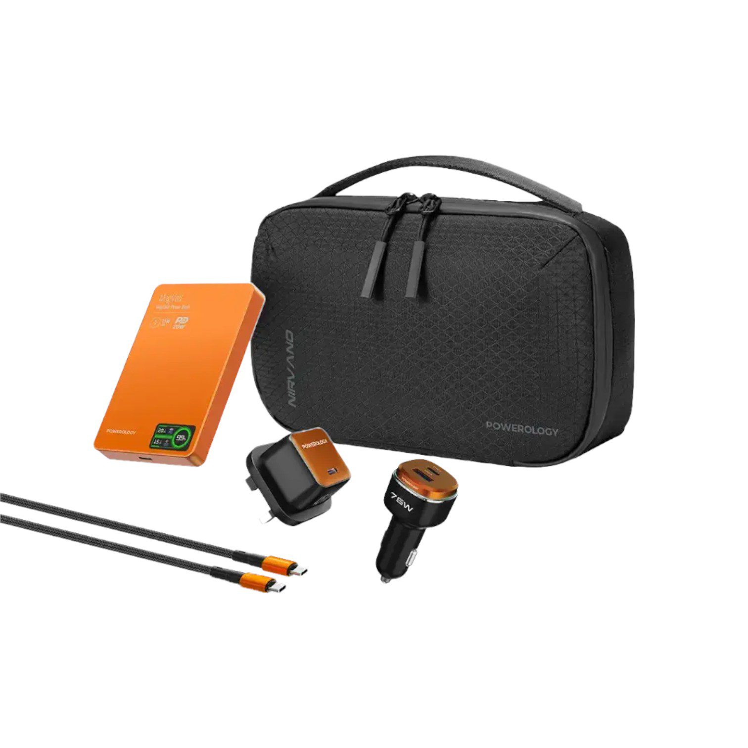 Powerology Nirvano 5-In-1 Power Travel Kit