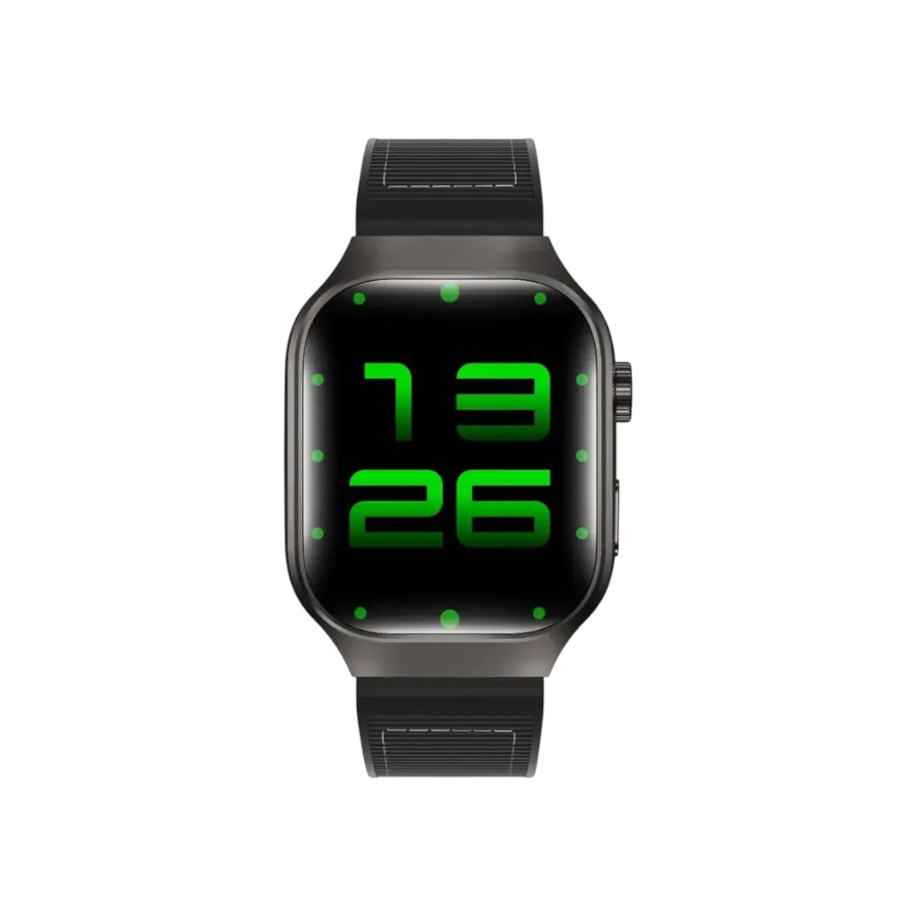 The Green Lion Ridge Smartwatch featuring a 2.0-inch display and luxury metal casing.