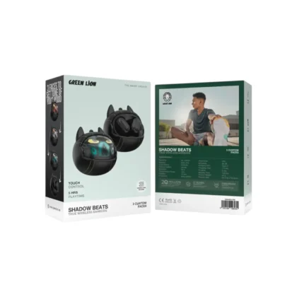 Green Lion Shadow Beats True Wireless Earbuds - Black