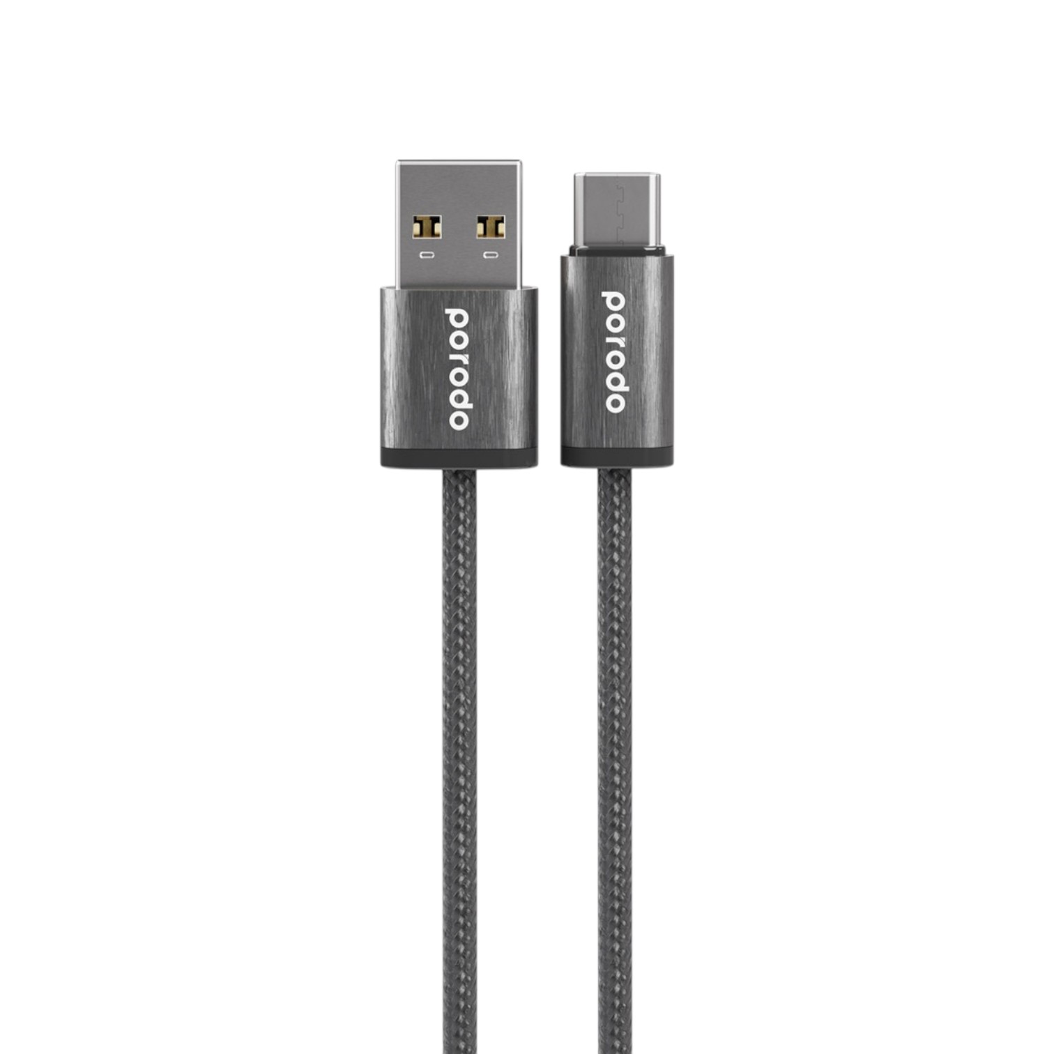 Porodo Woven 3A USB-A to Type-C Cable 1.2M
