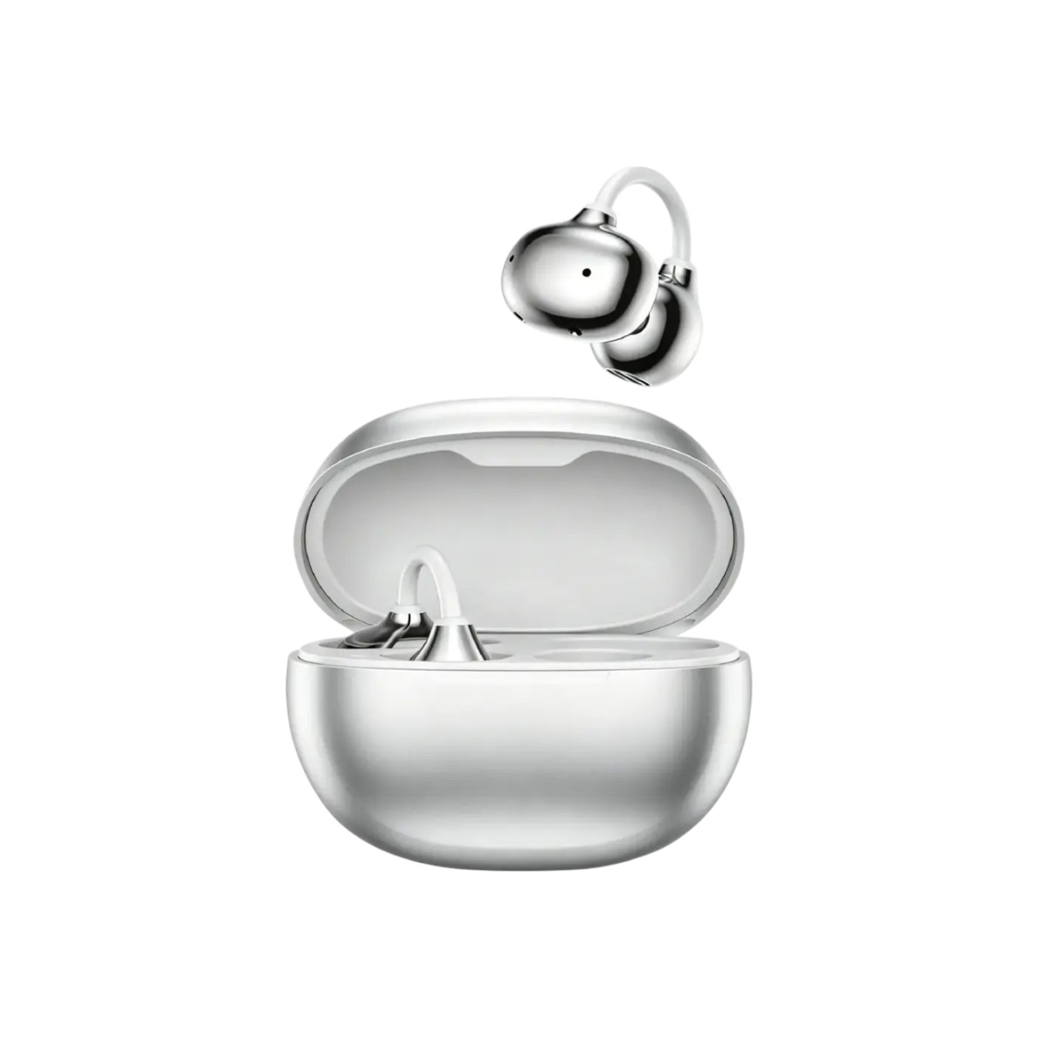Green Lion Salvador Wireless Earbuds silver color