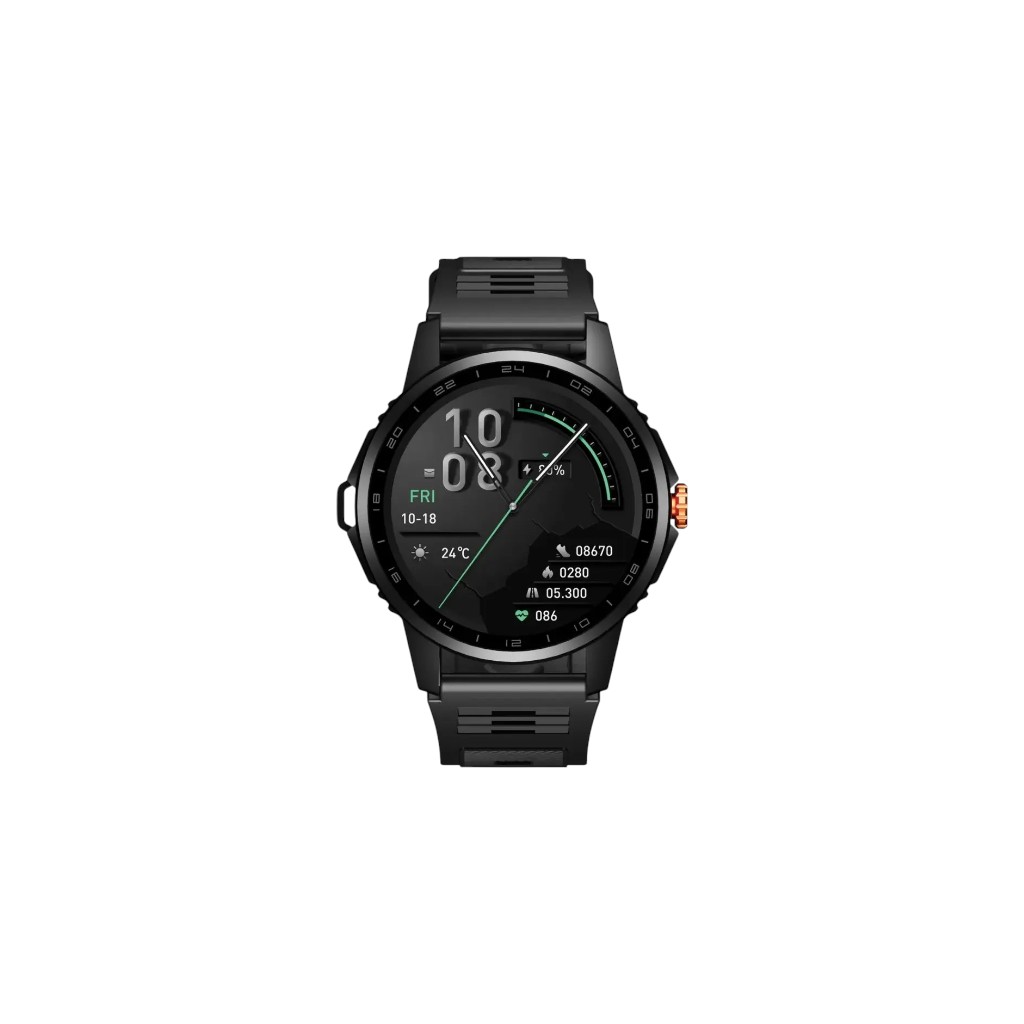 Green Lion Force Smart Watch front view with 1.52 inch IPS display