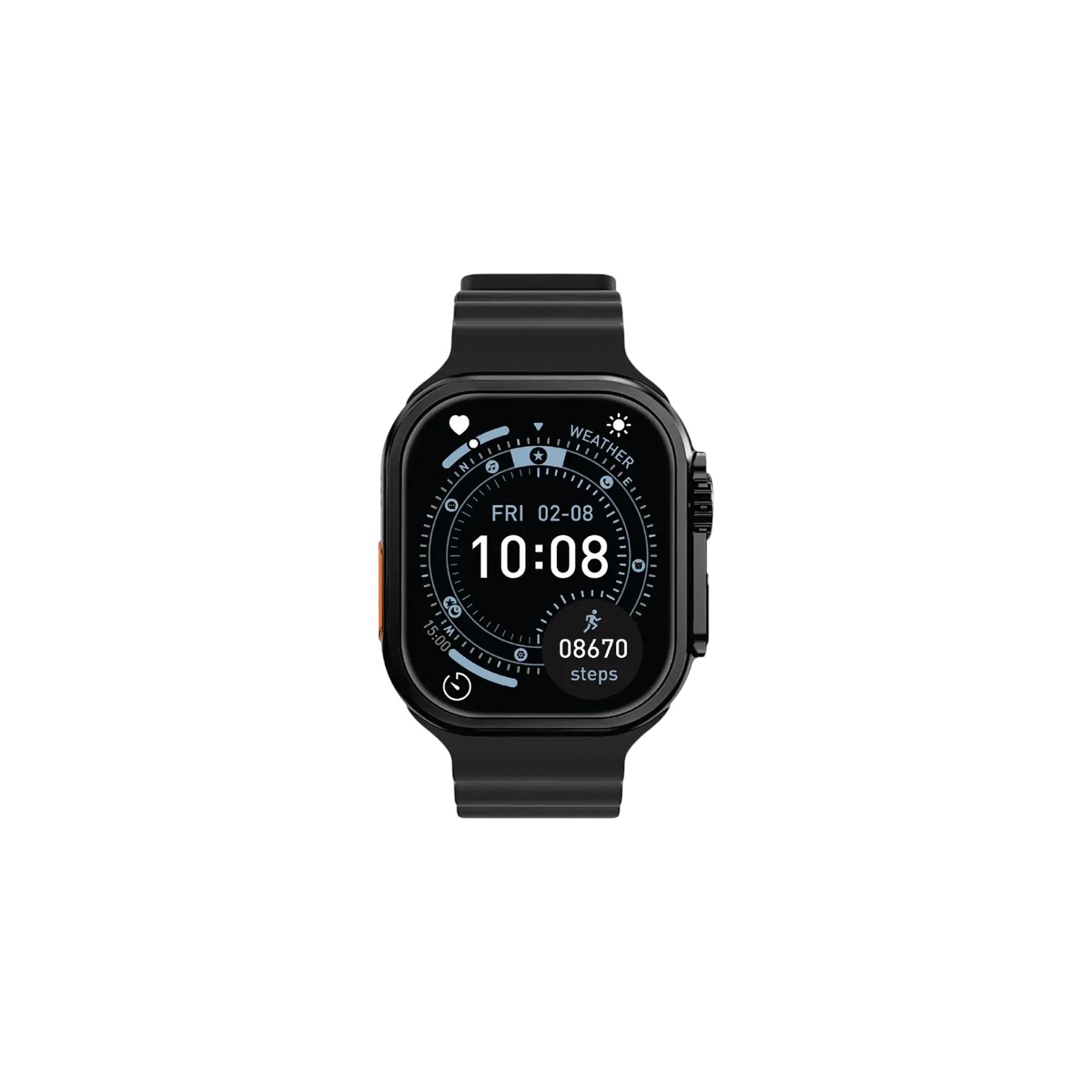 Green Lion Ultra Lite 49mm Smart Watch front view with TFT display