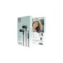 Green Lion Vibra wired earphones showing built-in microphone and call button