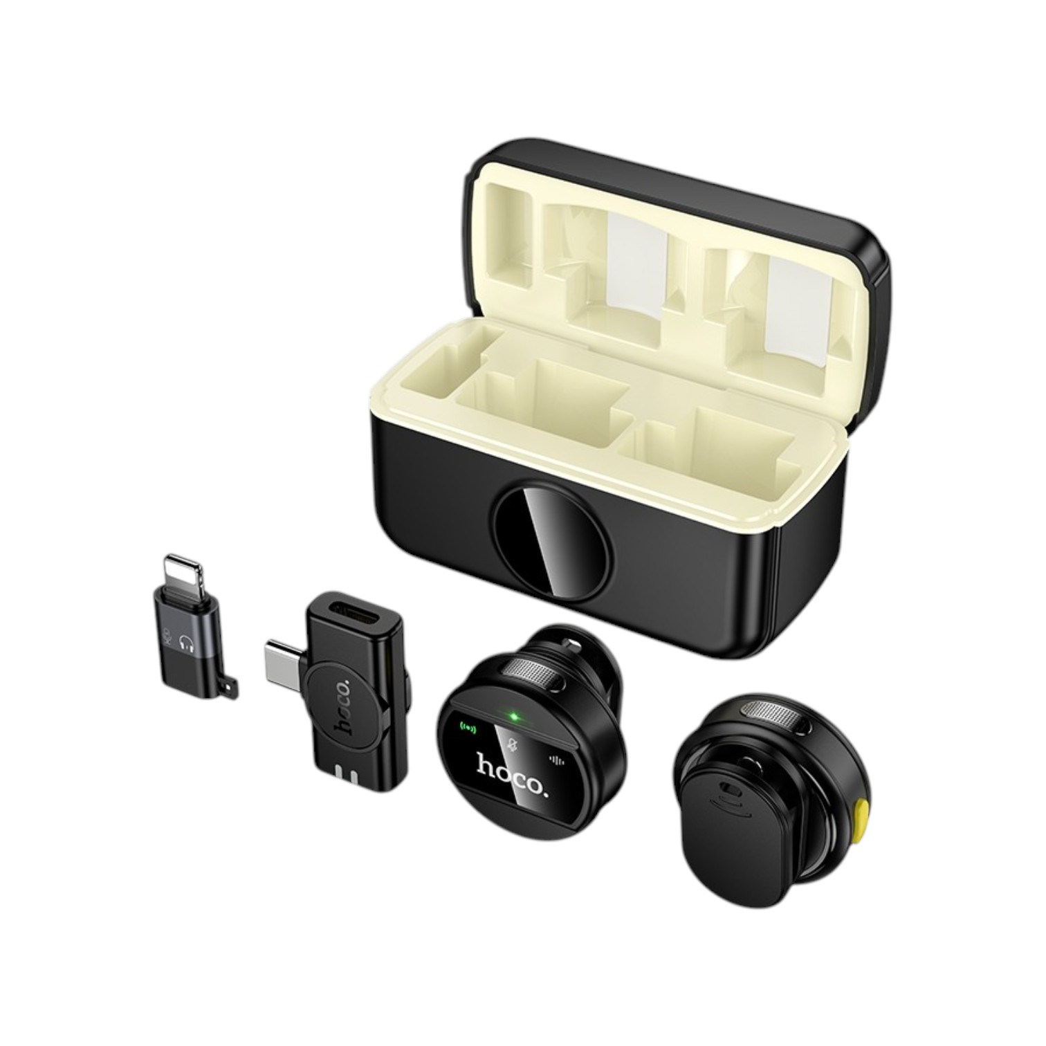 Hoco L22 2-in-1 wireless microphone with case(iP/Type-C)