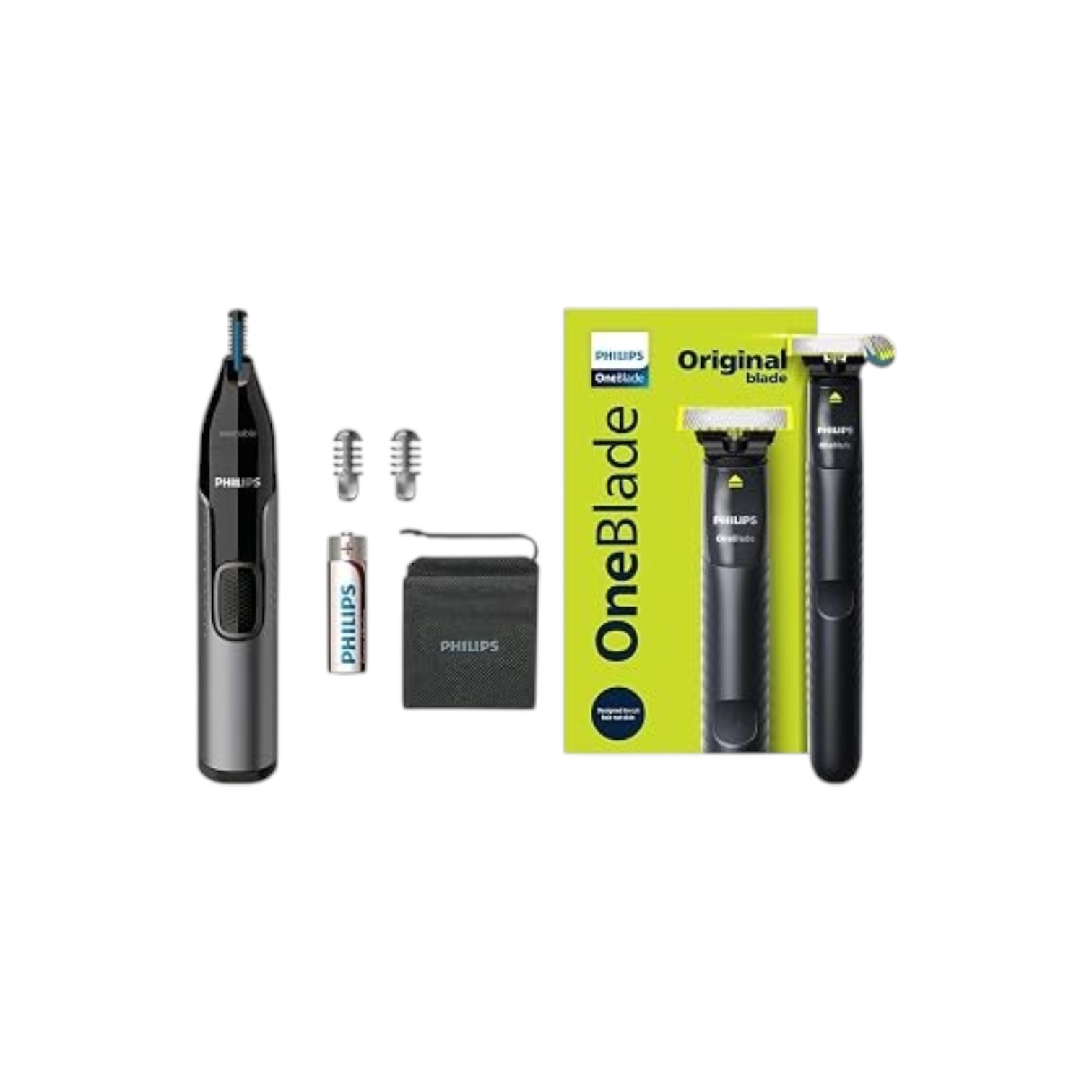 Philips OneBlade Face Trimmer QP1424_10 (2) Philips OneBlade QP1424/10 stainless steel blade with 1mm and 3mm stubble combs