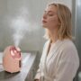Porodo Rozita Hot and Cold Face Steamer in pink front view