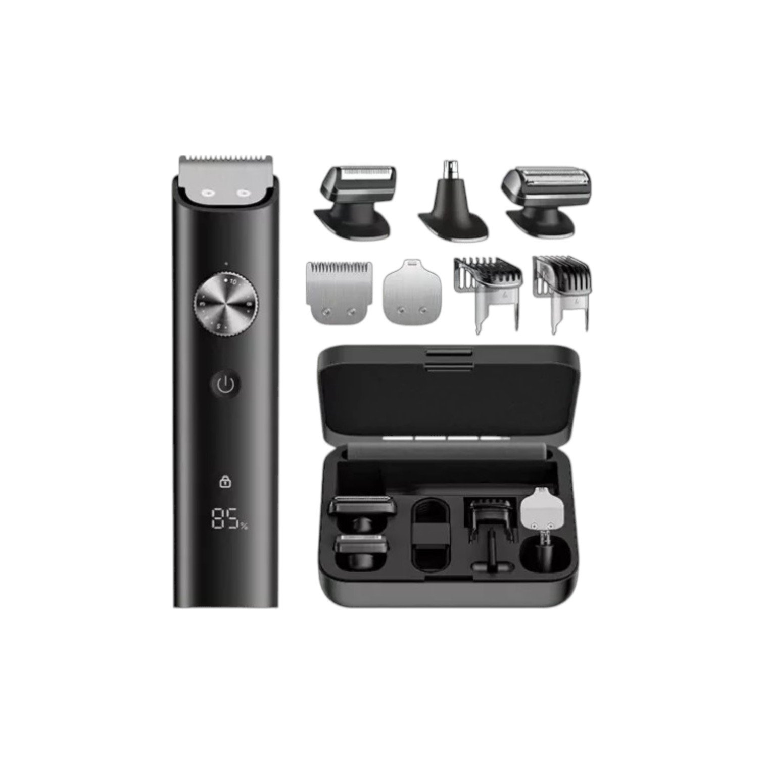 Xiaomi Grooming Kit Pro showing IPX7 fully water-washable design under tap