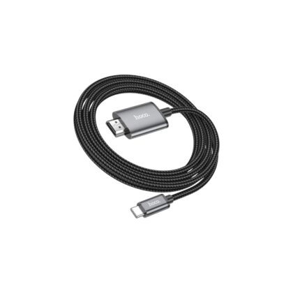 Hoco UA27 video cable showing aluminum alloy Type-C and HDTV connectors