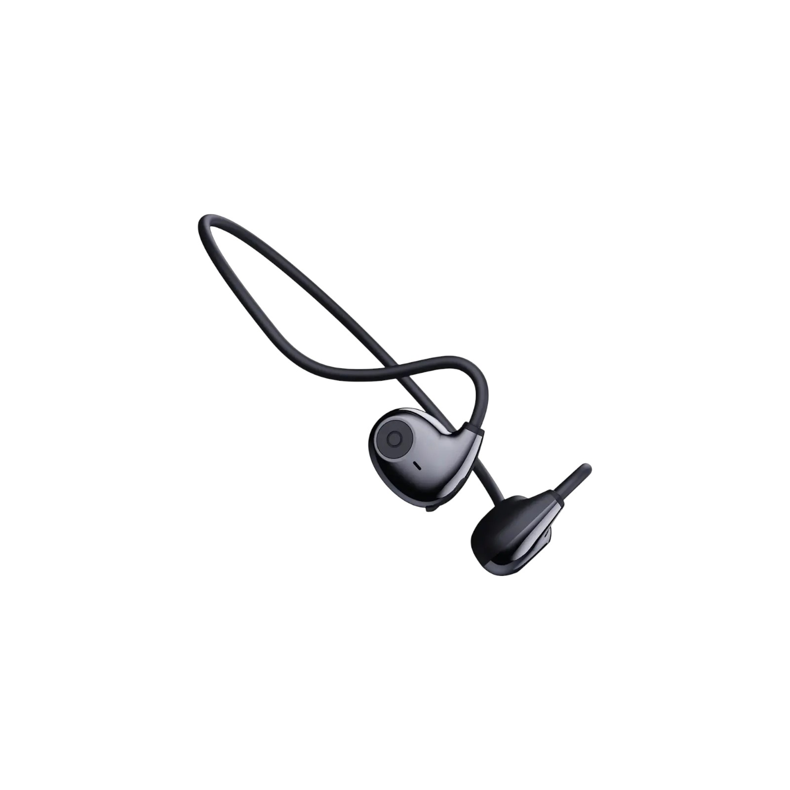 Green Lion Brussels wireless earphones worn comfortably around the ear