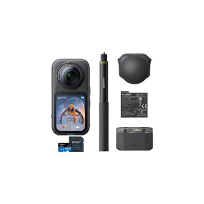 Insta360 X6 camera display screen showing single-lens action video mode