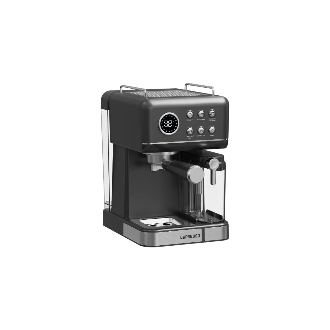 Lepresso Marzette 20 Bar Coffee Maker in modern stainless steel finish